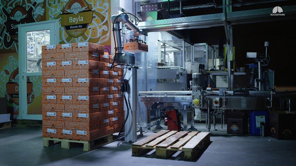 palletizing solution at Aegir brewery