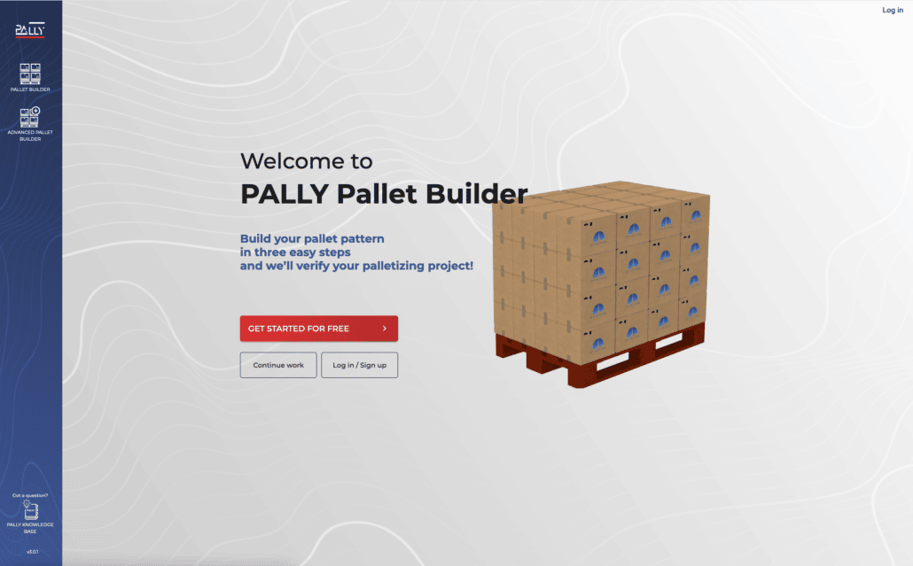 Pally pallet builder front page