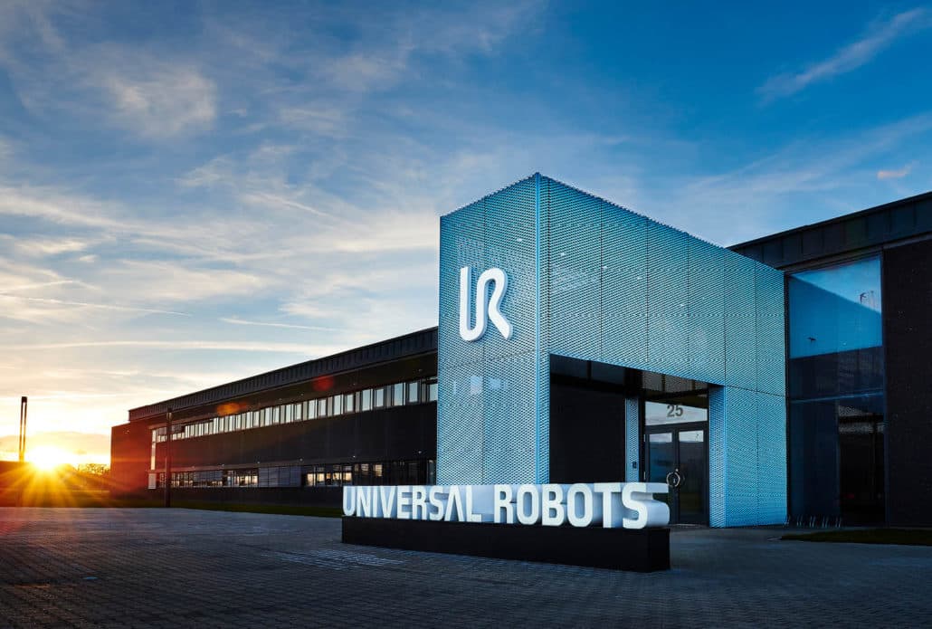 Entrance of Universal Robots headquarters in Denmark
