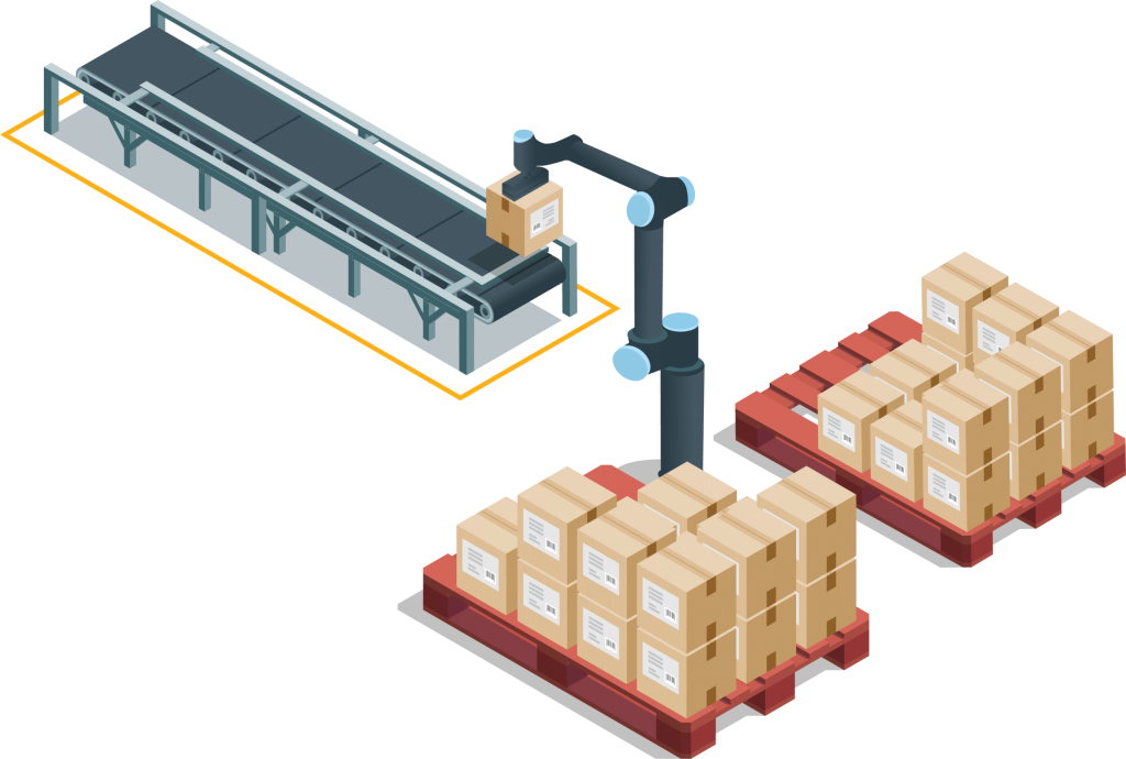 repally illustration palletizing