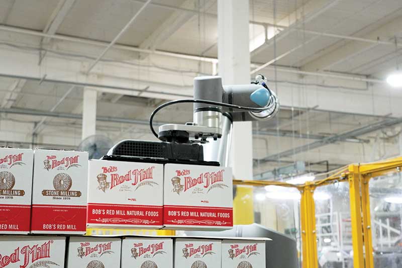 Bob's Red Mill palletizing robot in action