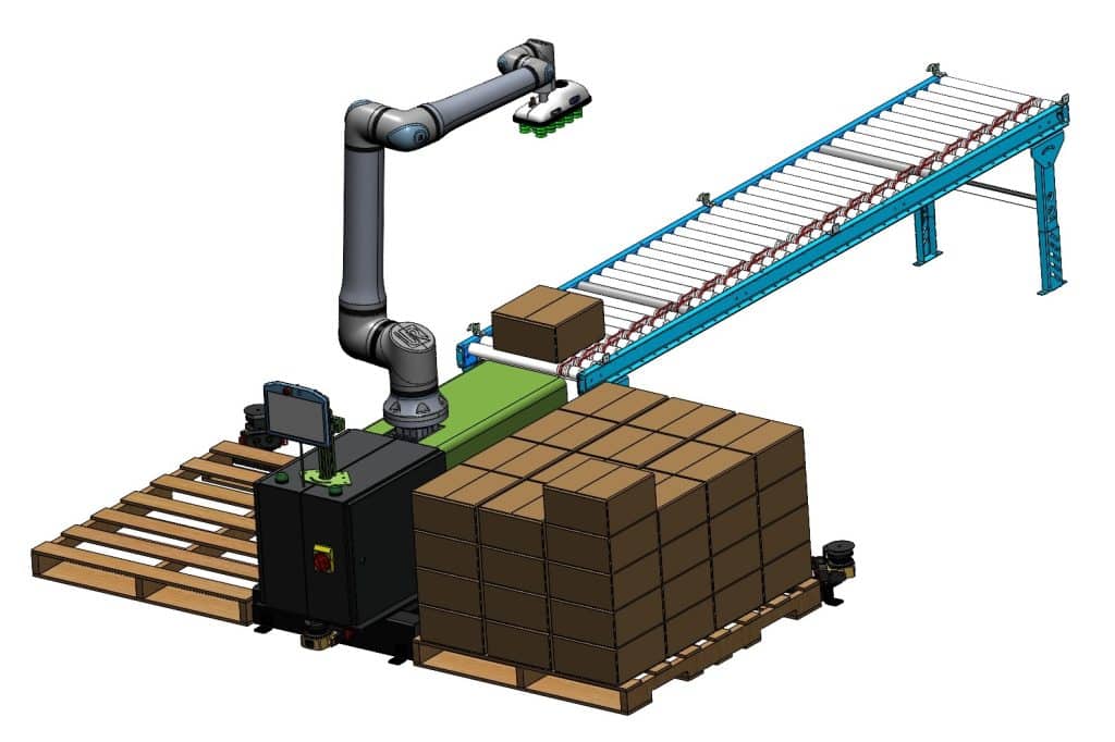 Adaptive vision & robotics palletizing solution