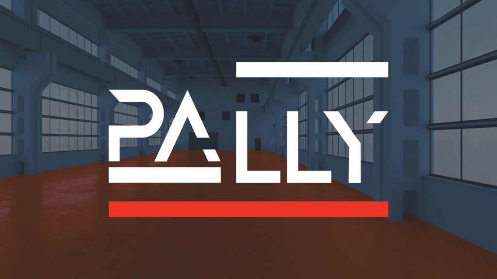 Pally logo on factory floor